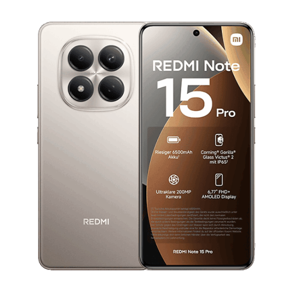 Xiaomi Redmi Note 15 Pro 4G Dual Sim 8GB RAM 256GB - Titanium