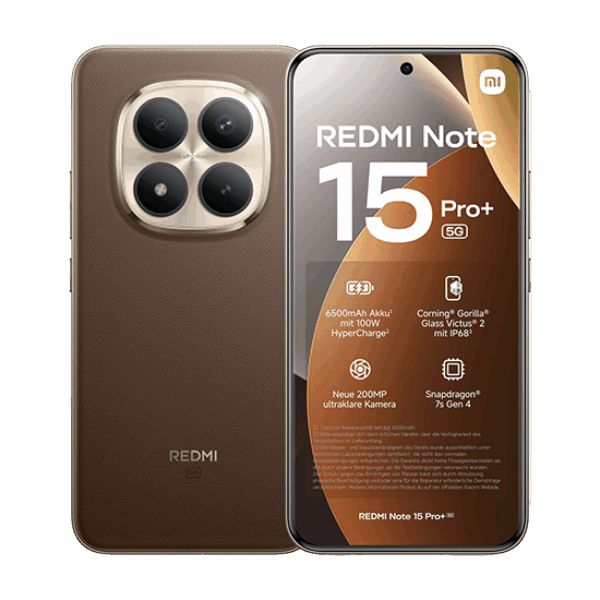 Xiaomi Redmi Note 15 Pro+ 5G Dual Sim 8GB RAM 256GB - Brown