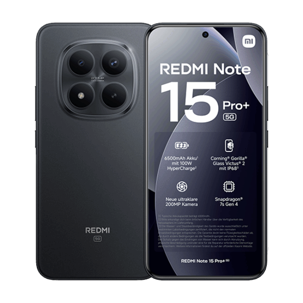 Xiaomi Redmi Note 15 Pro+ 5G Dual Sim 8GB RAM 256GB - Black